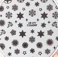 Новогодние наклейки Elpaza COLORF №071, Black CB-071B