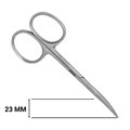 Ножницы для кутикулы Metaleks, 10 см,23мм RMS-07RP