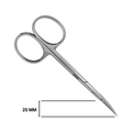 Ножницы для кутикулы Metaleks, 10,5 см кромка 25 мм RMS-09RP