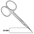 Ножницы для кутикулы Metaleks, 10,5 см, кромка 20 мм RMS-00SM