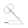 Ножницы для кутикулы Nippon Nippers, матовые, изогнутые ручки, 107 мм NNS-02W
