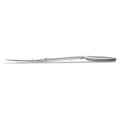 Ножницы для кутикулы Nippon Nippers, матовые, изогнутые ручки, 107 мм NNS-02W