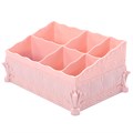 Органайзер настольный Вензель 6 секций, пластик, цвет розовый К71 - фото 540706