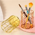Органайзер настольный для кистей и инструментов, нержавеющая сталь, золото STMG - фото 540723