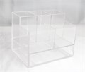 Органайзер настольный с выдвижным ящиком, цвет прозрачный kh/V61T - фото 540750