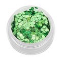 Пайетки для ногтей TNL - Кошачий глаз - зеленые №2 10394 - фото 541090