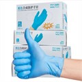 Перчатки витрил голубые WALLY PLASTIC размер M 100 шт./уп. WP030012 - фото 541758