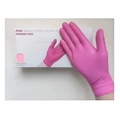 Перчатки витрил розовые WALLY PLASTIC, размер M, 1 пара wprm-p