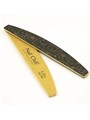 Пилка Nail Club Exclusive черная с золотым принтом, форма - лодка, абразивность 100/180 грит nc/1018Ex - фото 542391