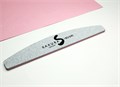 Пилка Sakura для искусственных ногтей серая, форма - полукруглая, абразивность 120/150 грит spl003 - фото 542438