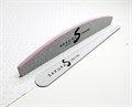 Пилка Sakura для искусственных ногтей серая, форма - полукруглая, абразивность 180/180 грит spl004 - фото 542461
