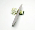 Пилка для ногтей Sakura серая, форма - овальная деревянная, абразивность 150/180 грит (пачка 10 шт.) sod2/1