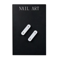 Планшет для демонстрации дизайна Nail Art, черная, магнитная, 26*17см + 10 шт держателей PLSETB