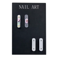 Планшет для демонстрации дизайна Nail Art, черная, магнитная, 26*17см + 10 шт держателей PLSETB