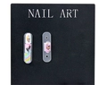 Планшет для демонстрации дизайна Nail Art, черная, магнитная, 26*17см + 10 шт держателей PLSETB