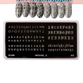 Пластина для стемпинга Go Stamp 059 Fonts-@co_at GS059PL