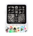 Пластина для стемпинга Swanky Stamping 124 маленькая, 6*6 см SS124