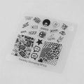 Пластина для стемпинга Swanky Stamping 124 маленькая, 6*6 см SS124