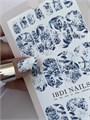 Пленки для маникюра IBDI Nails 03 Blue peony 03IBDIWRAPS - фото 545515