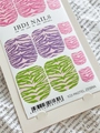 Пленки для педикюра IBDI Nails 103 Pastel zebra 103IBDIWRAPS