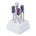 Подставка для фрез на 7 штук, белая gj0368-01 - фото 545984