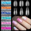Прозрачные гелевые типсы Soft Gel Tips №2 балерина, 600 шт (12 размеров) SGT12-02