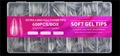 Прозрачные гелевые типсы Soft Gel Tips №6 миндаль, 600 шт (12 размеров) SGT12-06