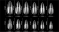 Прозрачные гелевые типсы Soft Gel Tips №6 миндаль, 600 шт (12 размеров) SGT12-06
