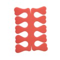 Разделители для пальцев, силиконовые, 2 шт., красные, сердце, IRISK А320-01-05 - фото 547252
