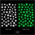 Светящиеся наклейки для ногтей Luminous Snowflakes №02 A034YG - фото 547735