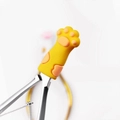 Силиконовый защитный колпачок для маникюрных инструментов Cat paw yellow PC-1