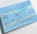 Слайдер фольгир. COMBI FOIL 104 сер. гологр+бел, IBDI Nails id/C104сг+б