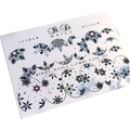 Слайдер фольгир. COMBI FOIL 111 сер. гологр+черн, IBDI Nails id/C111сг+ч