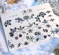 Слайдер фольгир. COMBI FOIL 111 сер. гологр+черн, IBDI Nails id/C111сг+ч