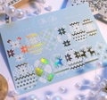 Слайдер фольгированный IBDI Nails COMBI FOIL 112 id/C112сг+б