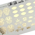Слайдер фольгированный IBDI Nails FOIL 24 золото id/f24g