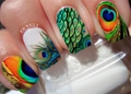 Слайдер-дизайн Animal Zoo Mix (зеленое перо), Nail Club nc/sd06