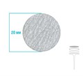Сменные файлы для педикюрного диска M/P (20 мм) 180 грит (50 шт.) ws/SFMP20-180 - фото 551921
