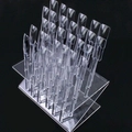 Палитра для лаков на подставке, квадрат, прозрачная, 32 типсы BH15T