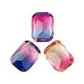 Стразы Аметрин двухцветные #2, прямоугольник в баночке, 3 шт. IRISK Д009-06-02