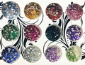 Стразы в баночке, зеленые, 350 шт. bl/Sb-350Gr