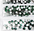 Стразы для ногтей Dark Green mix размеров SS4-SS16 SS4-SS16DG - фото 553825
