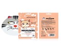 Тканевая маска для лица MOND'SUB Funny Animals Kitty, глубокое питание, 24 мл AFM9-002 - фото 555093