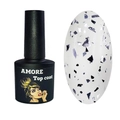 Топ для ногтей Amore №1 без липкого слоя, с поталью, 8 мл ABC1