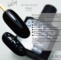 Топ для ногтей Delaro Top Rubber Steel no Sticky средней вязкости, 10 мл Del/TRS10
