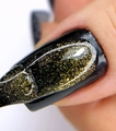 Топ для ногтей IQ BEAUTY Gold shimmer top #107 глянцевый с шиммером , 10 мл IQGPTEF02