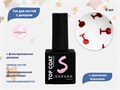 Топ для ногтей Sakura с красными бокалами, 9 мл Top135 - фото 556612