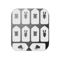 Трафареты для дизайна ногтей IRISK, серебро №61 Д218-02-02-61