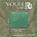 Фольга для дизайна Vogue Nails матовая зеленая, для литья vg/F025 - фото 558409