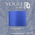 Фольга для дизайна Vogue Nails матовая синяя, для литья vg/F026 - фото 558425